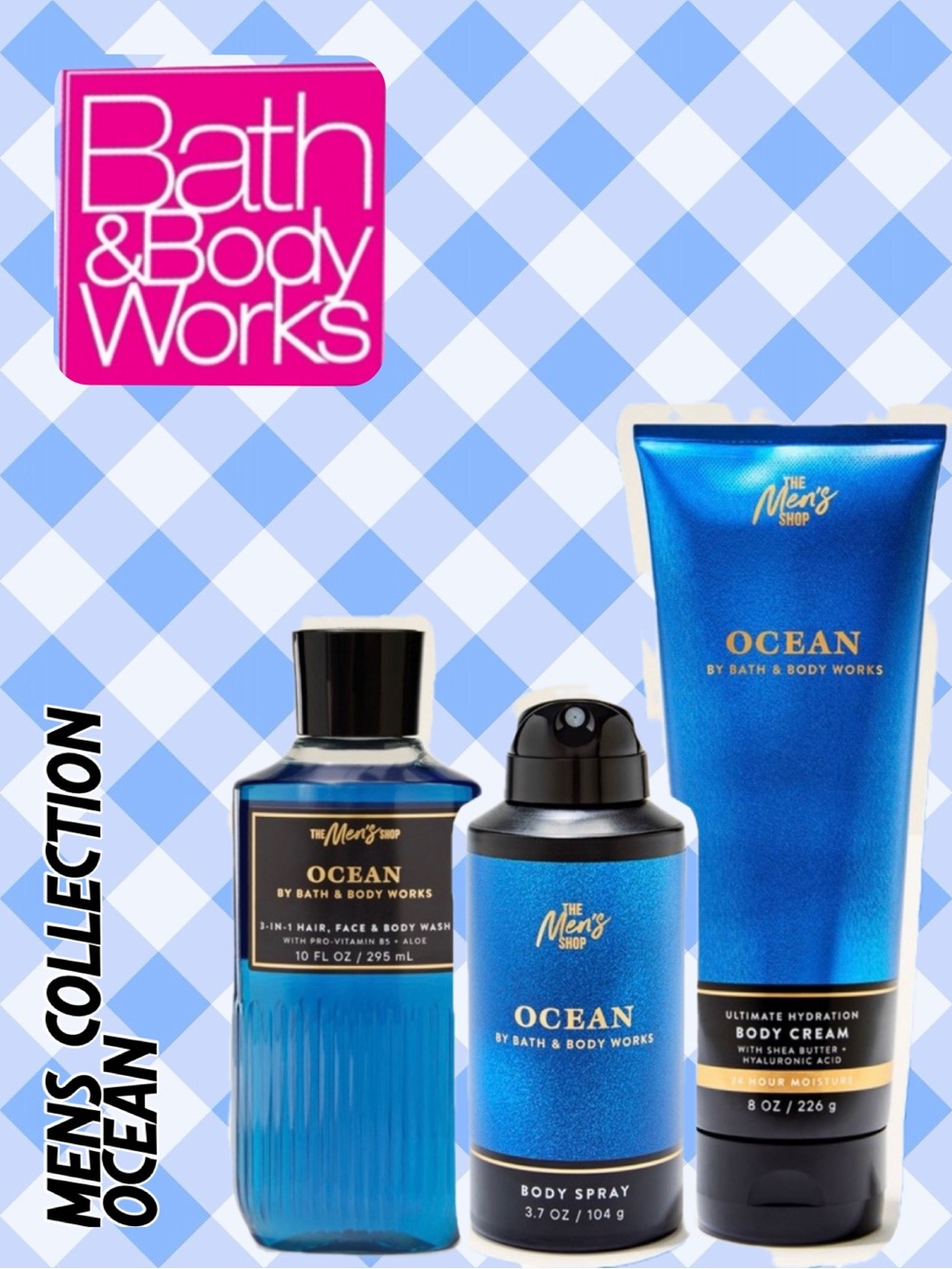 BATH & BODY Works - MENS 3pc Ocean